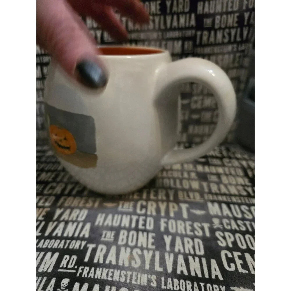 Rae Dunn Happy Halloween Pumpkin Icon Coffee Mug